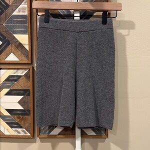 NakedCashmere Ribbed Cashmere Biker Shorts Smoke Grey XS EUC